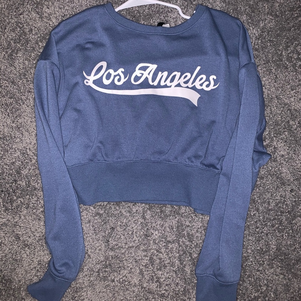 Cropped Los Angles long sleeve top